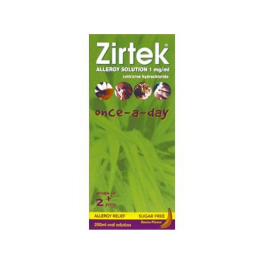 Zirtek Allergy Solution Sugar-free 200ml Pack