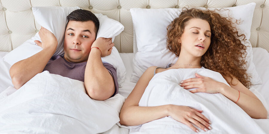 Snoring is the vibration of respiratory structures and the resulting sound due to obstructed air movement during breathing while sleeping. The sound may be soft or loud and unpleasant. Snoring during sleep may be a sign, or first alarm