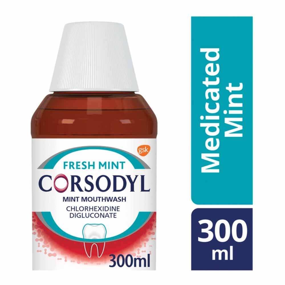 Corsodyl Fresh Mint Mouthwash 300ml