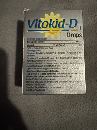 Life on Vitokid - D3  400IU Drops - 30 ml
