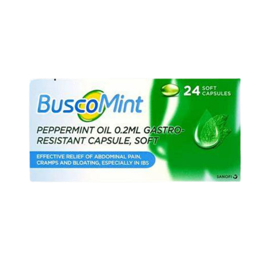 BuscoMint Peppermint Oil 0.2ml - 24 soft capsules