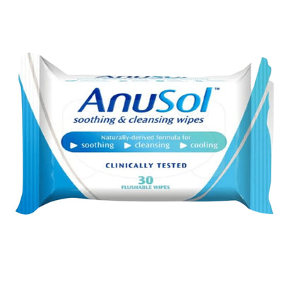 AnuSol Soothing & Cleansing WipesHaemorrhoid & Piles Flushable Wipes x 30