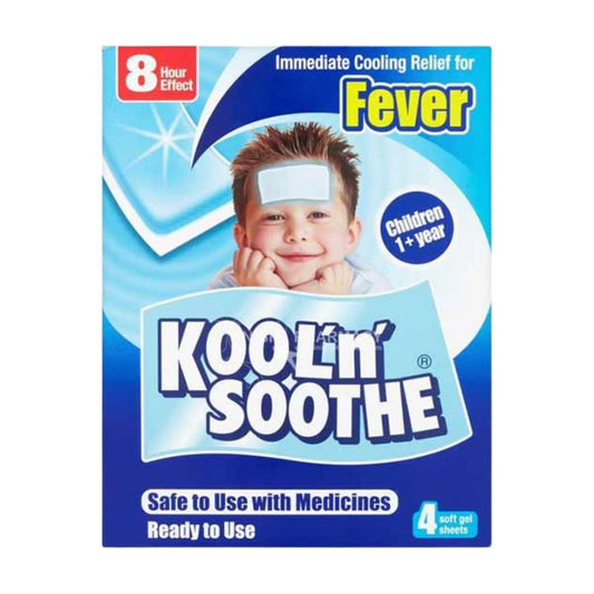 Kool 'n' Soothe (Fever) Soft Gel Sheets 4-Sheets Childrens