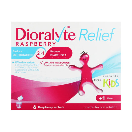 Dioralyte Relief Raspberry 6 sachets (for Kids)