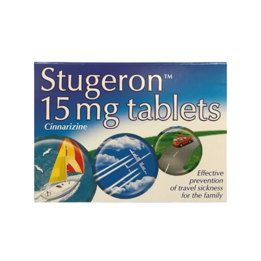 Stugeron 15mg (Cinnarizine) - 15 Tablets