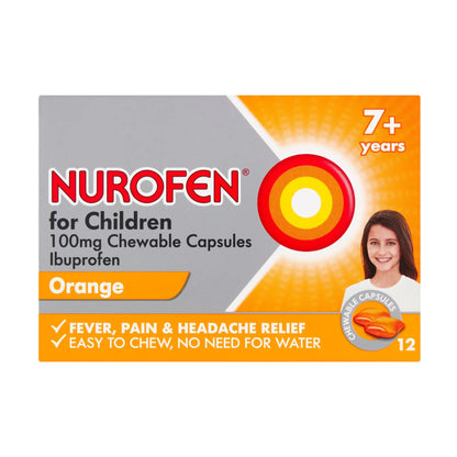 Nurofen for Children Chewable Capsules Mint Meltlets