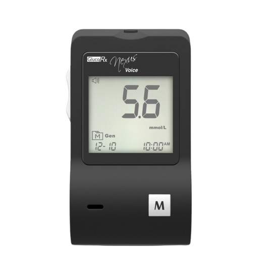 GlucoRx Nexus Voice Blood Glucose Monitoring System