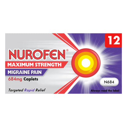 Nurofen maximum strength migraine pain 684mg