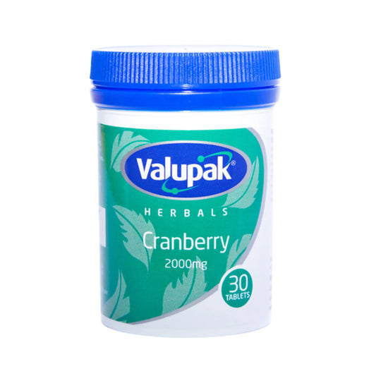 Valupak Herbals Cranberry 2000mg Tablets 30s