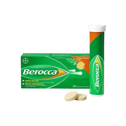 Berocca Orange Flavour Effervescent 30 Tablets