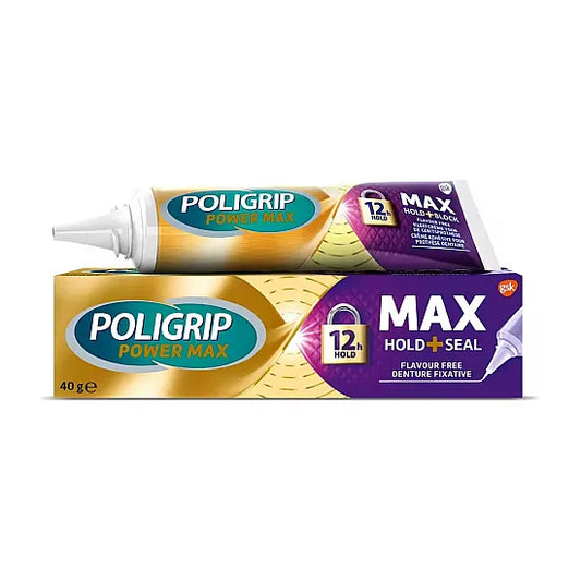 Poligrip Max Seal Denture Fixative - 40g