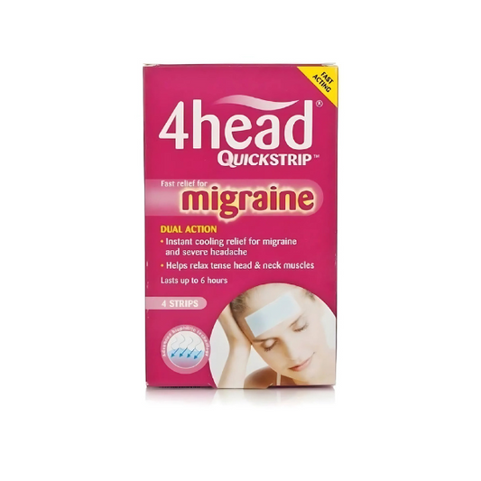 4Head Headache and Migraine Relief Strips - 4 Strips