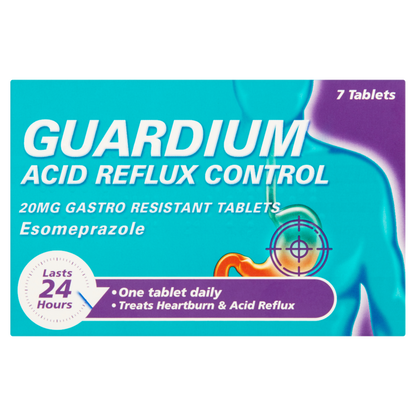 Guardium Esomeprazole Acid Reflux Control - 7 Tablets – UK Meds Online