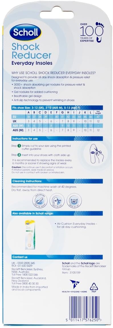 buy Scholl Shock Reducer Everyday Insoles - One Pair