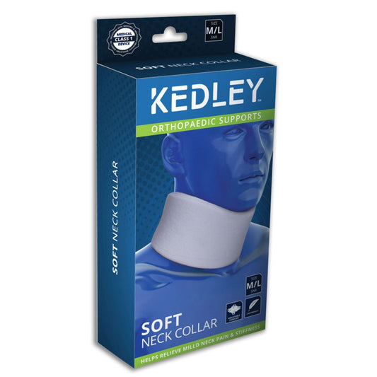 Kedley Orthopaedic Foam Neck Collar – Medium/Large (Senior) – Soft Cervical Collar for Neck Pain, Whiplash Recovery, Cervical Spondylosis & Weak or Injured Neck Support