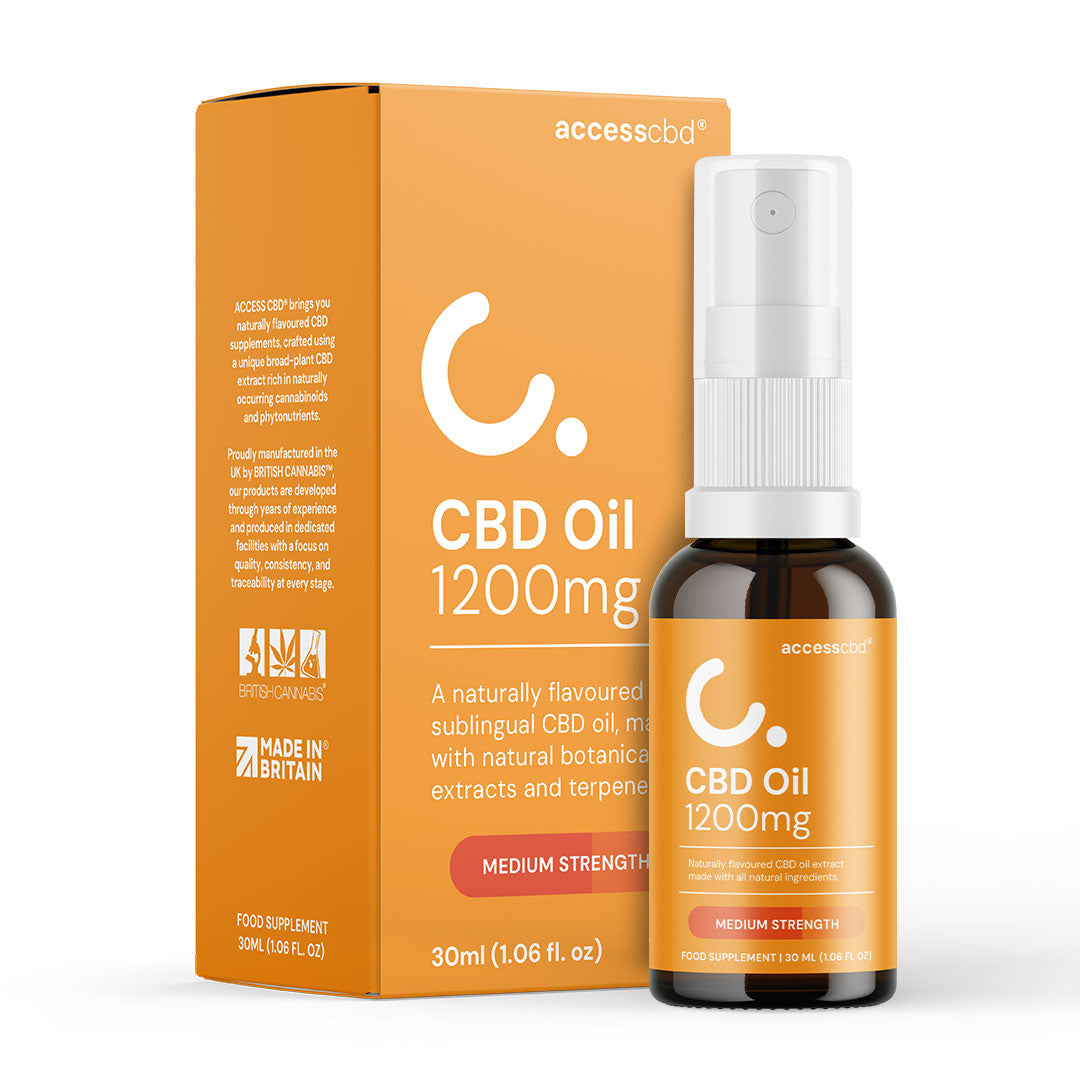 ACCESS CBD Natural Flavour 1200mg - CBD Oil Spray 30ml