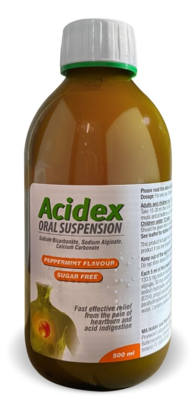 Acidex Original Sugar Free Oral Suspension Peppermint - 500ml