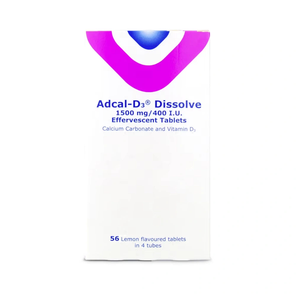 Adcal-D3 Dissolve 1500mg-400 I.U 56 Effervescent Tablets