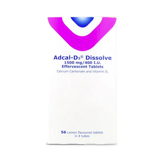 Adcal-D3 Dissolve 1500mg-400 I.U 56 Effervescent Tablets