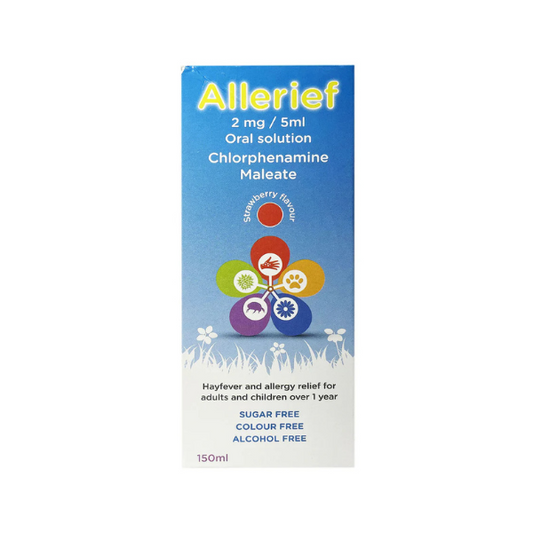 Allerief 2mg per 5ml Oral Solution 150ml