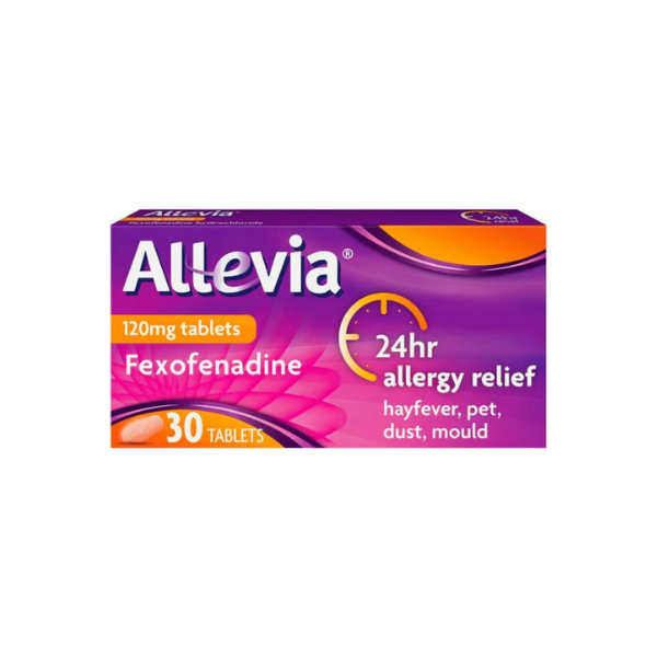 Allevia Fexofenadine 120mg Hayfever Relief 30 Tablet