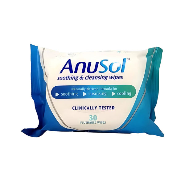 AnuSol Soothing & Cleansing WipesHaemorrhoid & Piles Flushable Wipes x 30