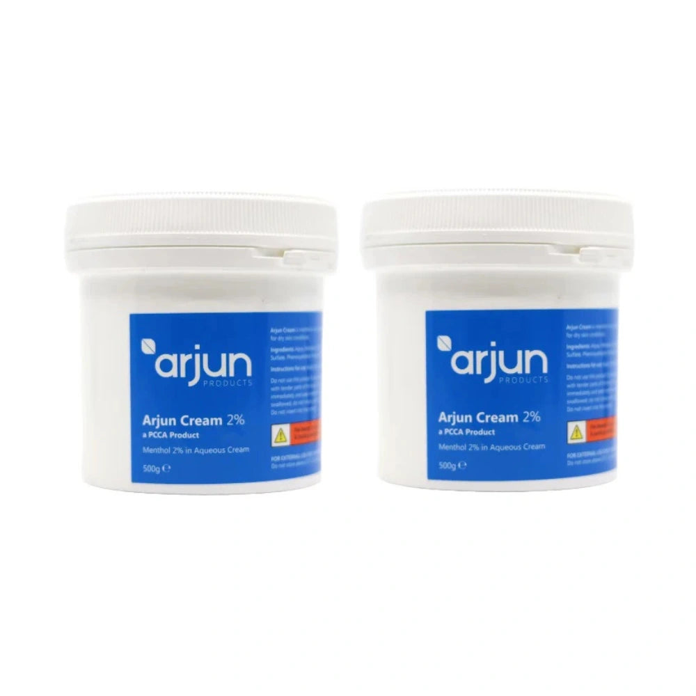 Arjun 2% Menthol Aqueous Cream 500g (Twin Pack)