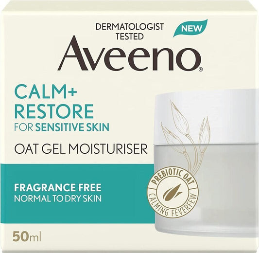 Aveeno Calm+Restore Oat Gel Moisturiser – 50 ml