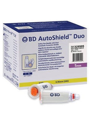 BD Autoshield Duo Safety Pen Needles 5mm 30G x 100 1
