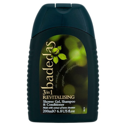 Badedas Revitalising 3in1 Shower Gel, Shampoo & Conditioner - 200ml