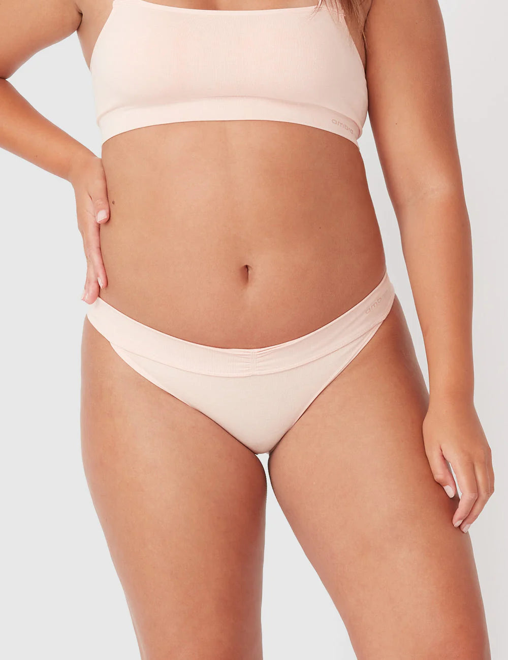 Bamboo Basics Bikini Brief – Putty Pink1