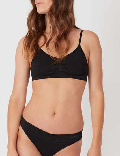 Bamboo Basics Seamless Body Bra – Charcoal Marl1