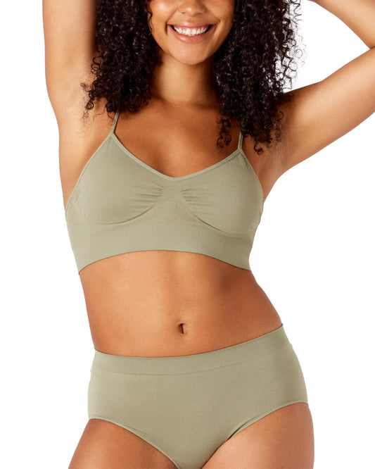 Bare Essentials Padded Wirefree Bra – Pistachio