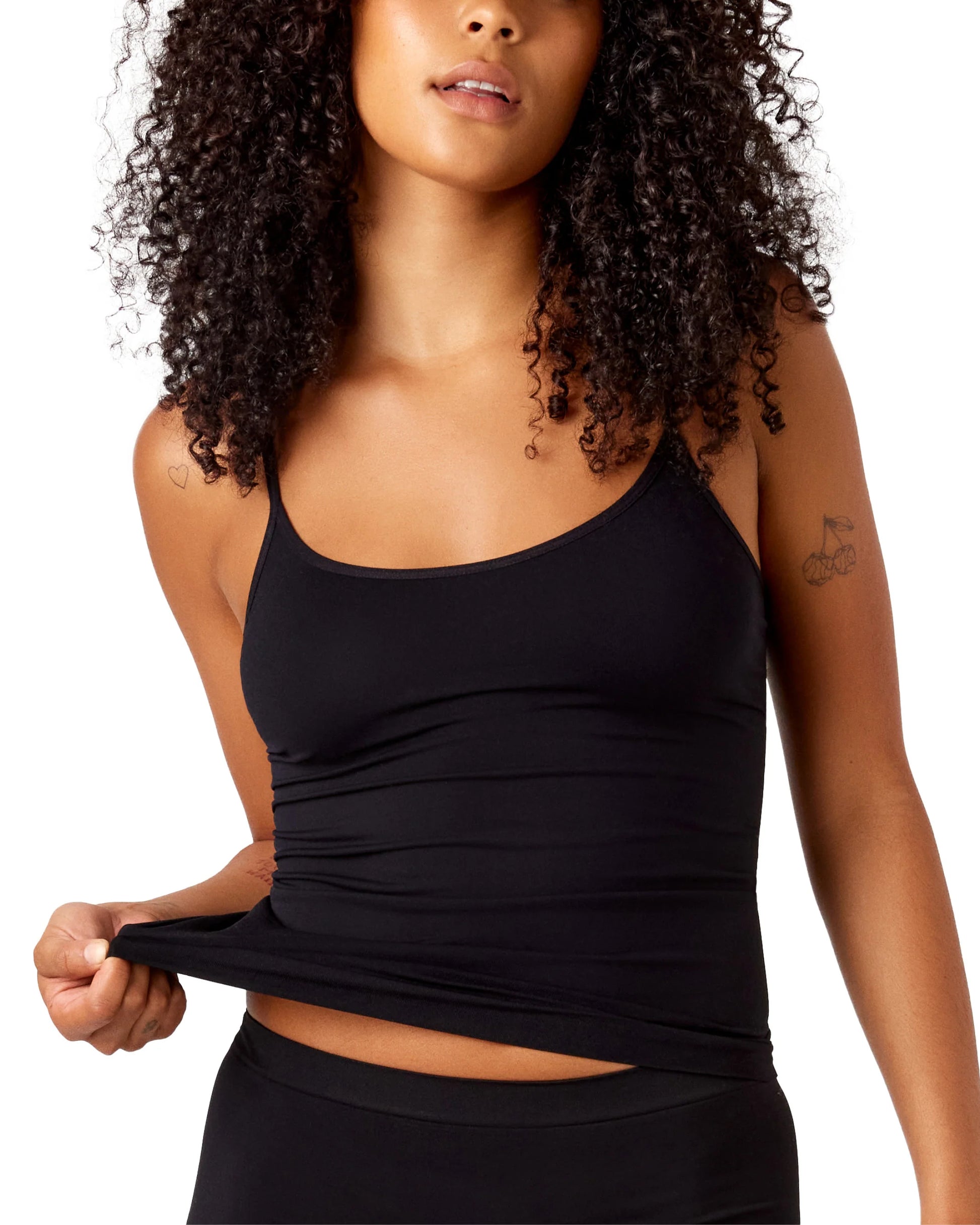 Bare Essentials Recycled Nylon Cami – Black