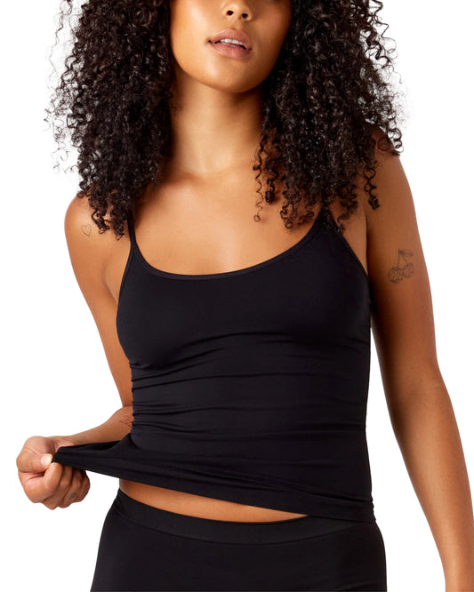 Bare Essentials Recycled Nylon Cami – Black