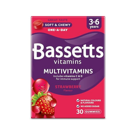 Bassetts Multivitamins Strawberry Flavour 3 - 6 years Pack of 30