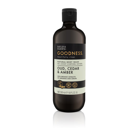 Baylis & Harding Body Wash Goodness Oud Cedar & Amber 500ml