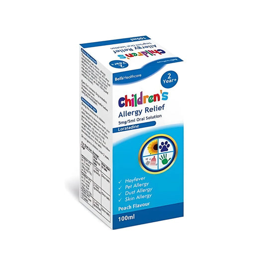 Bell's Healthcare Children's Allergy Relief 5mg/5ml Oral Solution 100ml (Loratadine)