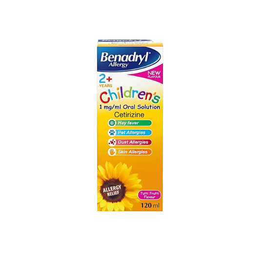 Benadryl Allergy Children’s 2+ Years - Tutti Frutti Flavour 120ml