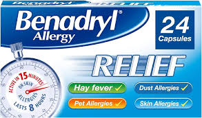 Benadryl Allergy Relief - 24 Capsules