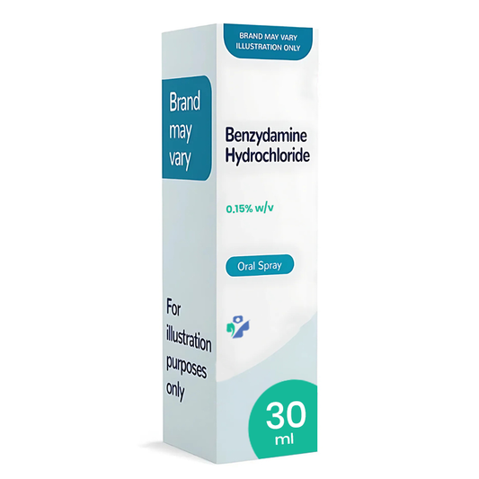 Benzydamine Hydrochloride 0.15% Oral Spray - 30ml
