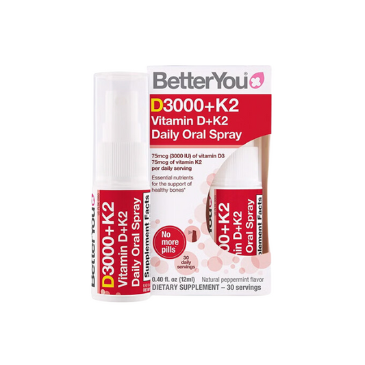 BetterYou D3000 Vitamin D + K2 Oral Spray 12ml