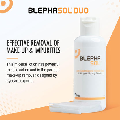 Blephasol Duo 100ml Micellar Eyelid Cleansing Lotion + 100 Lint-Free Pads