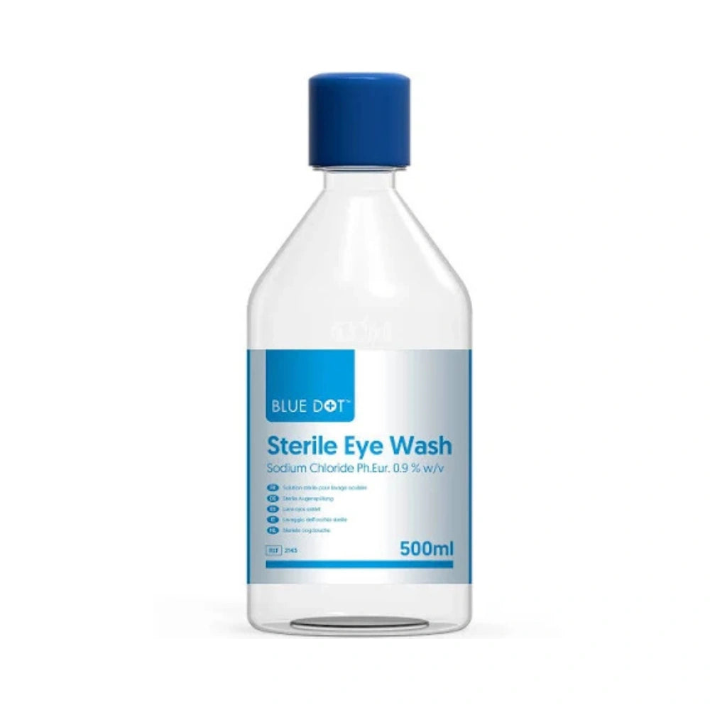 Blue Dot 500ml Sterile Eye Wash Solution