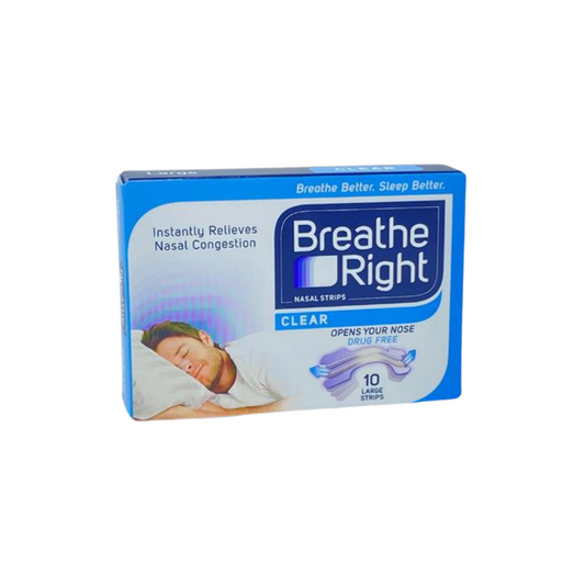 Breathe Right Clear Nasal Strips - Large 10 Strips