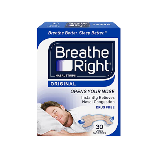 Breathe Right Congestion Relief Nasal Strips Original Small/Medium 30s