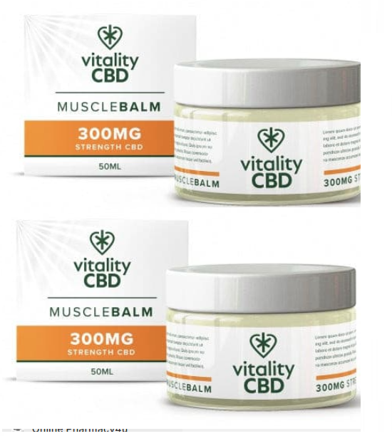 Vitality CBD Muscle Balm 300mg (Double Pack)