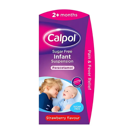Calpol Infant Sugar Free Oral Suspension Strawberry Flavour