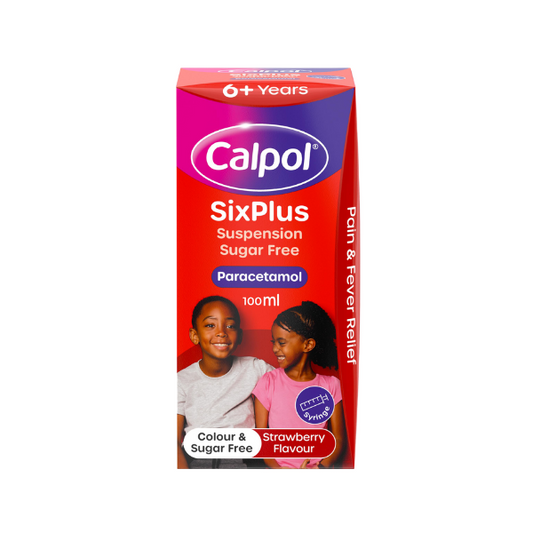 Calpol SixPlus Suspension Sugar Free Colour Free 100ml