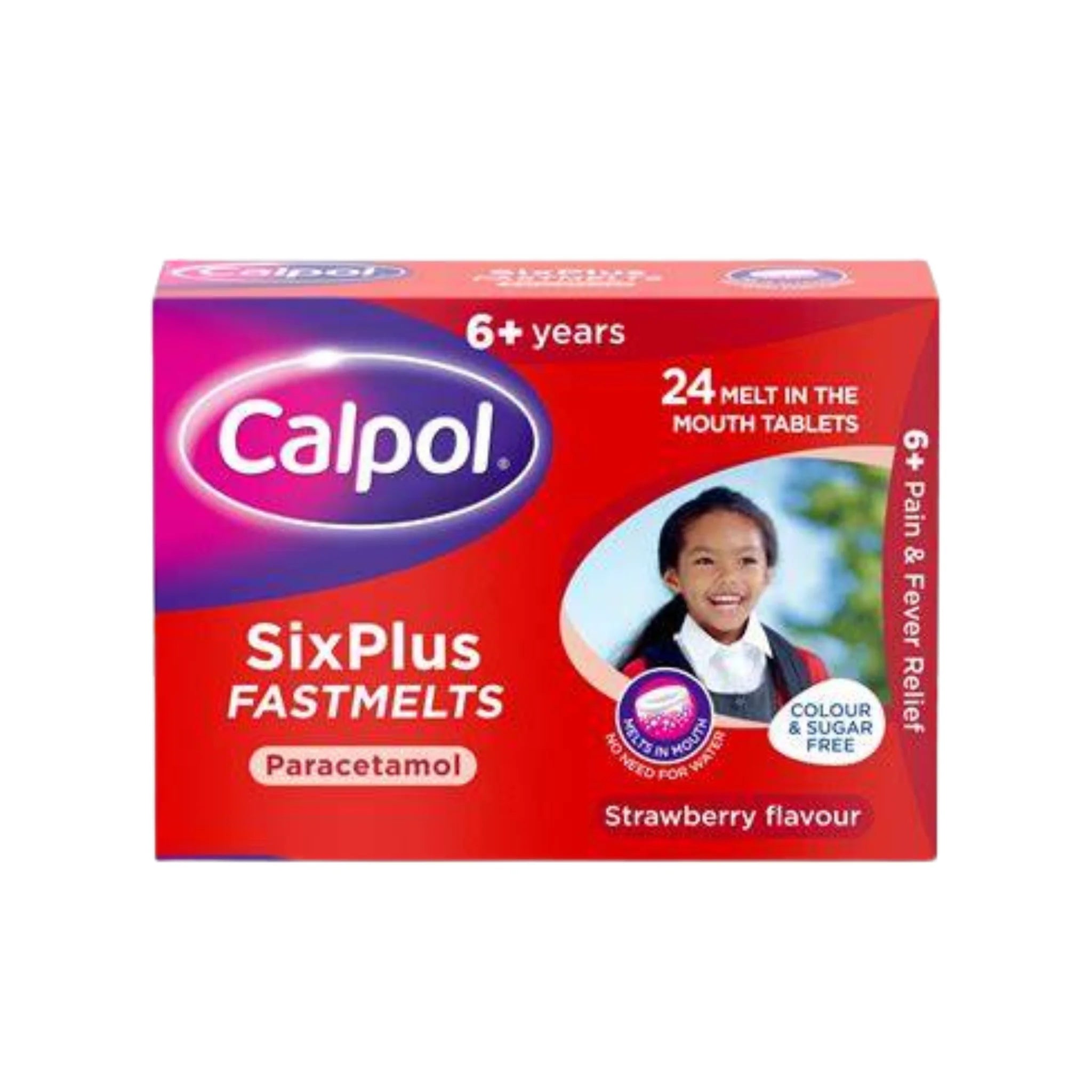 Calpol Six Plus Fastmelts – 24 Tablets for Relief – UK Meds Online
